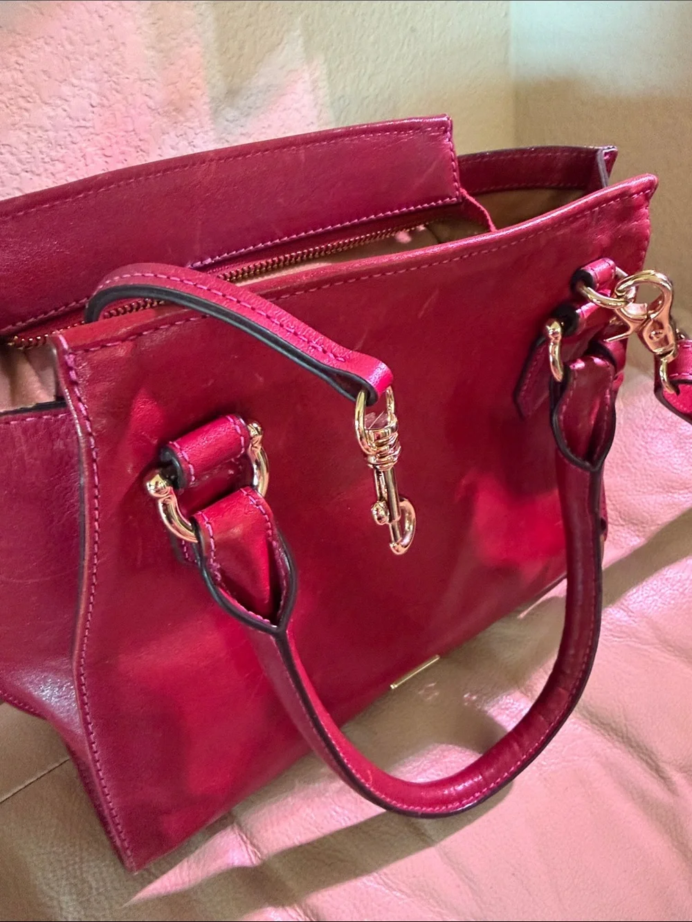 Brahmin Mini Priscilla Fuchsia Topsail